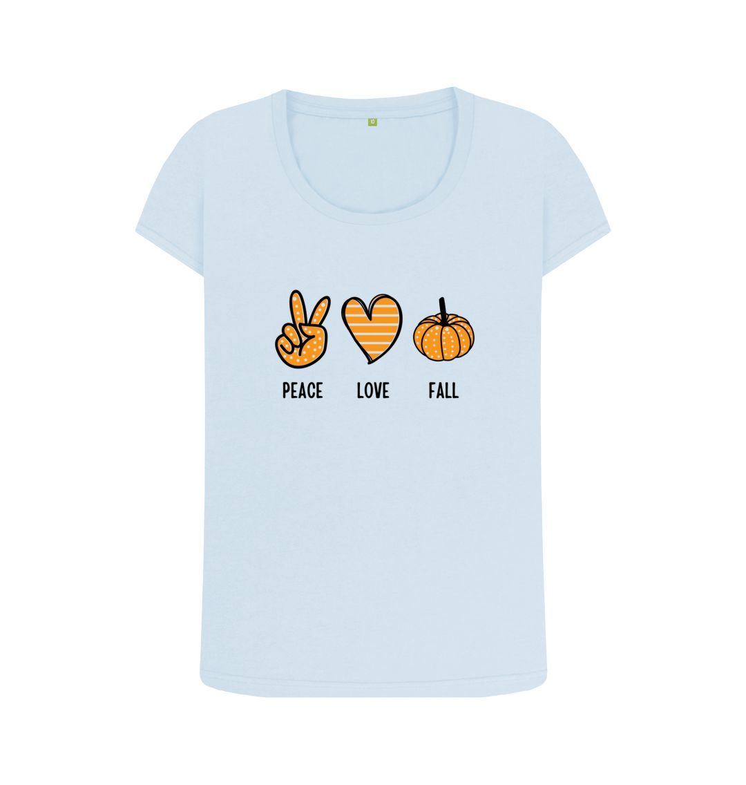 Sky Blue Fun Fall T-shirt