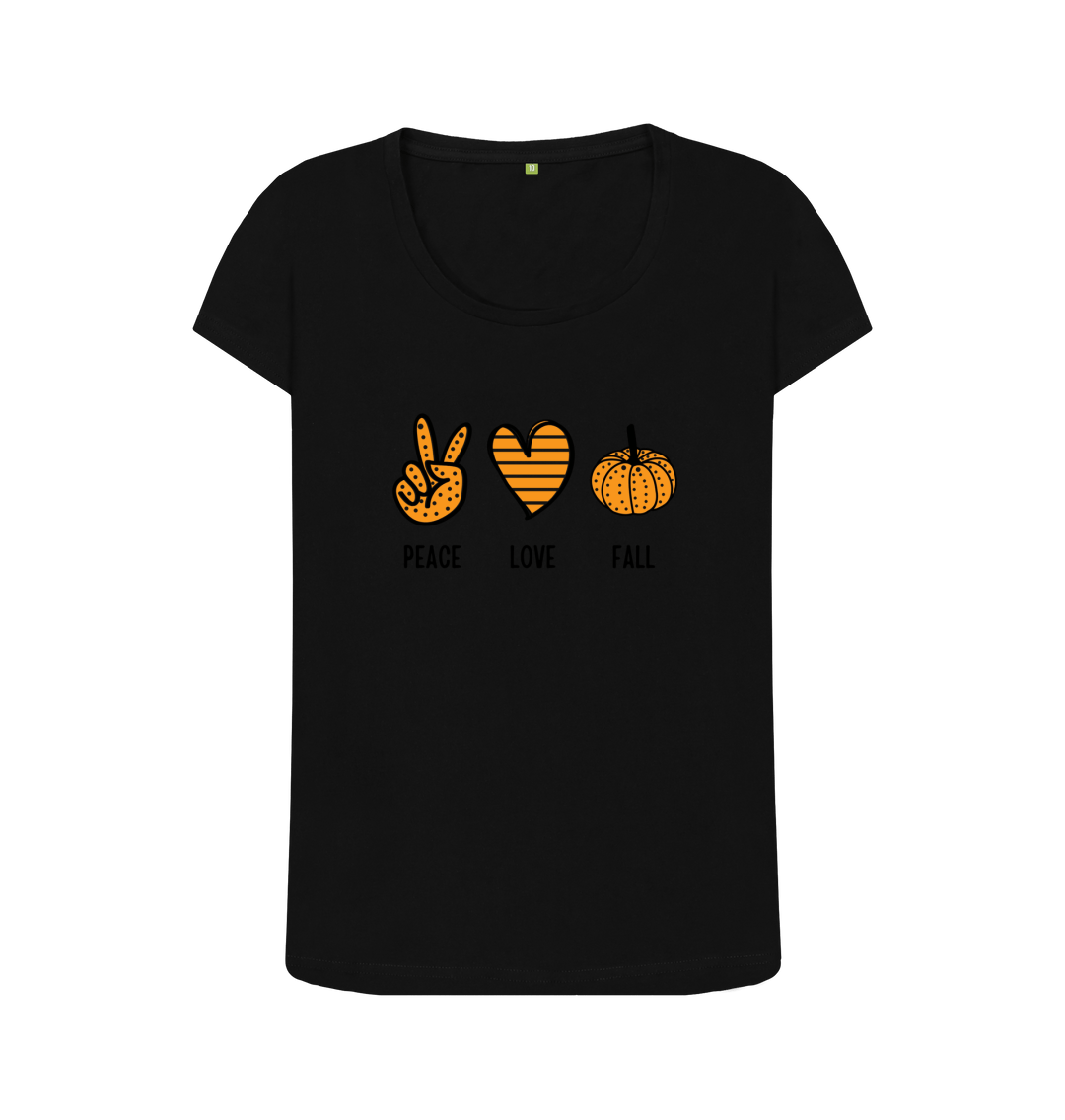 Black Printed T-shirt Front