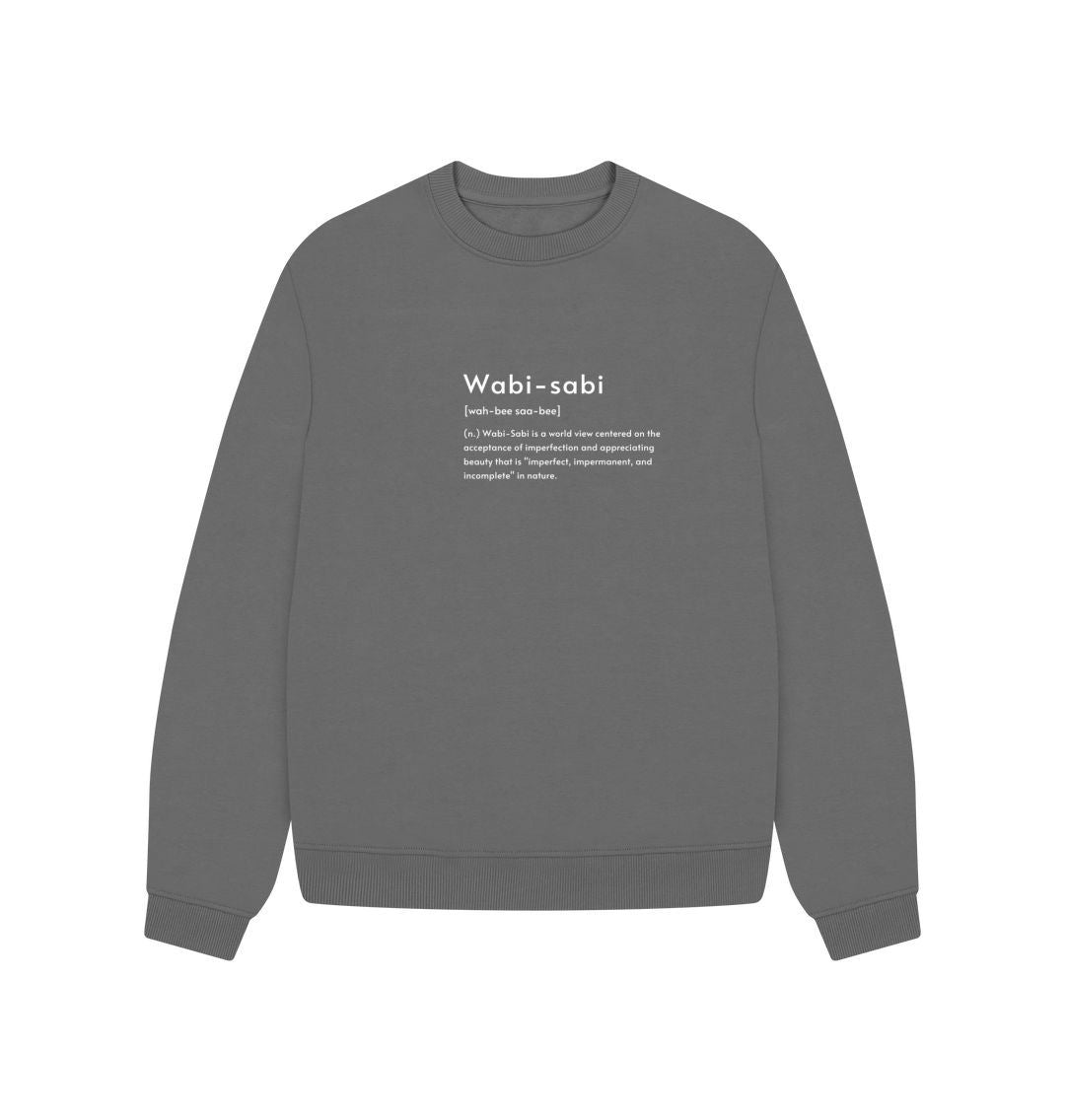 Slate Grey Women's Oversized Jumper